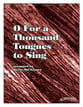 O for a Thousand Tongues to Sing Handbell sheet music cover